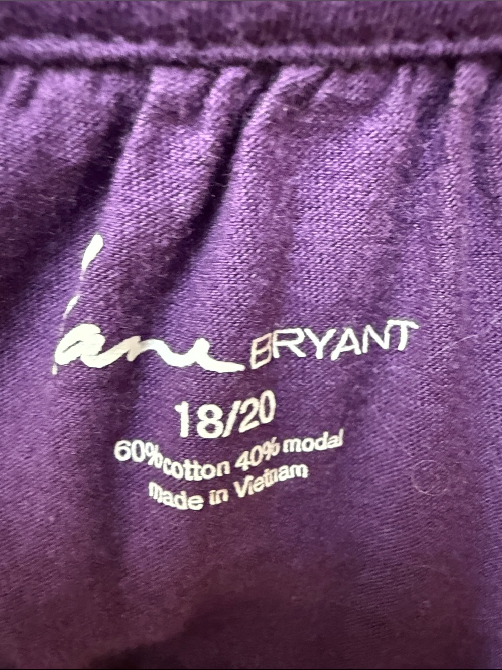 Lane Bryant Purple Long Sleeve Sequin V-Neck Blouse Top - Picture 2 of 7